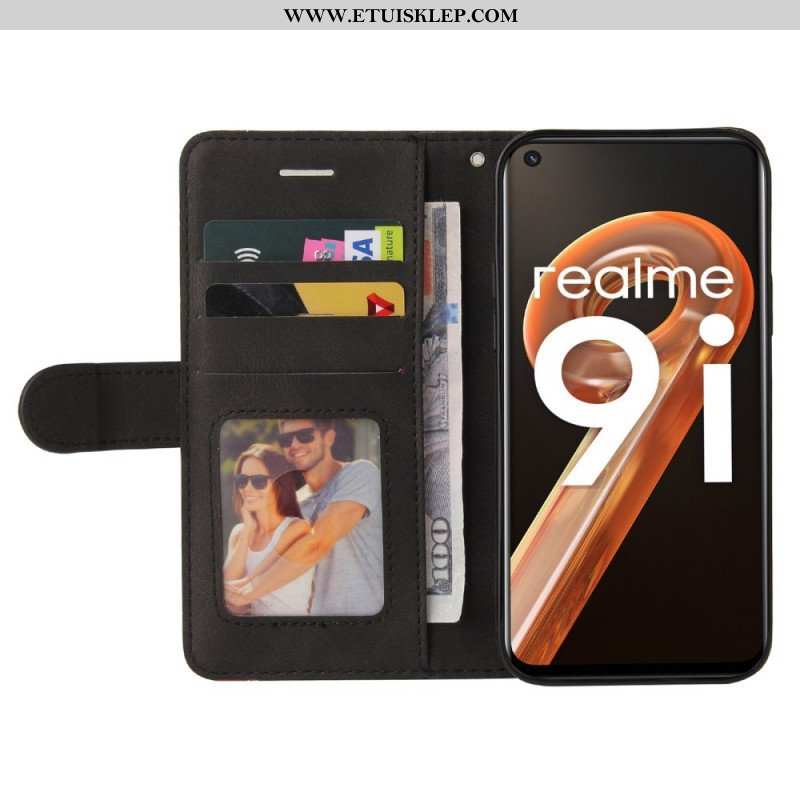 Etui Folio do Realme 9i Pasek Z Podszewką